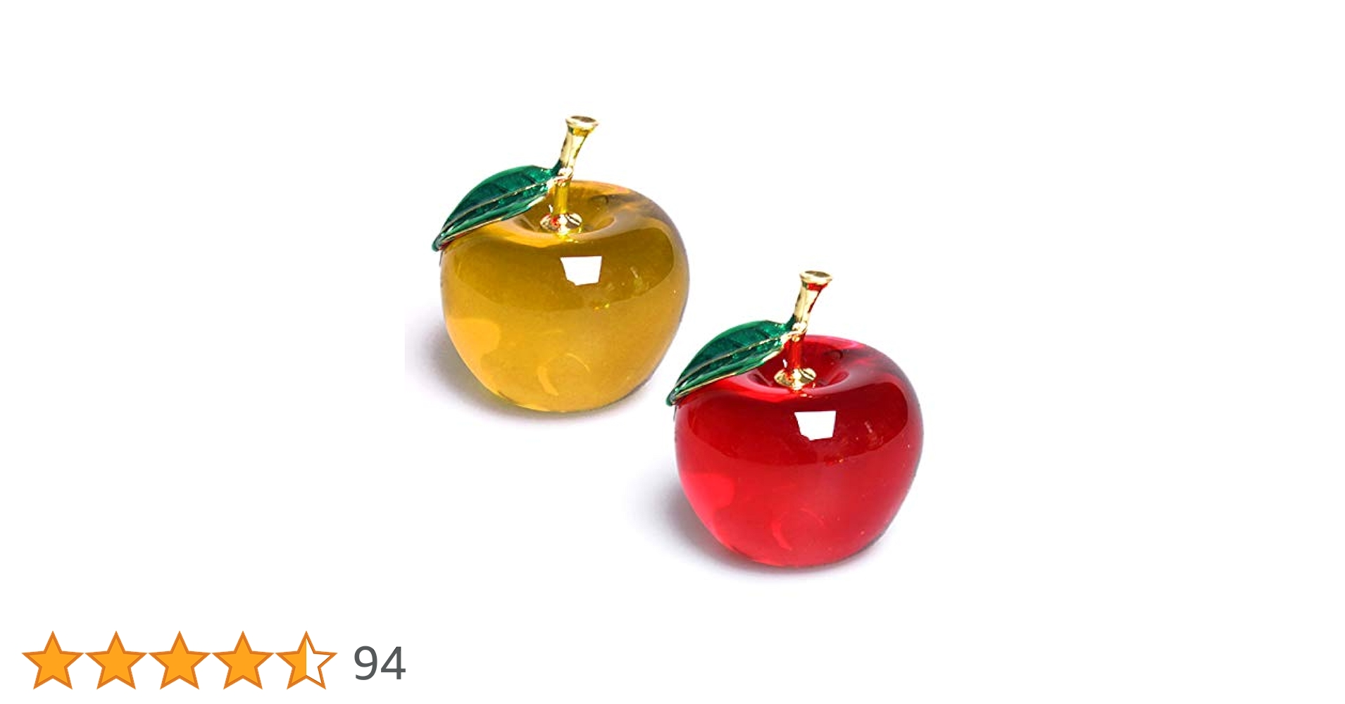 美品★Steuben Glass リンゴ型オブジェ★クリスタルアップル Steuben/スチューベン クリスタルガラス リンゴ アップル
